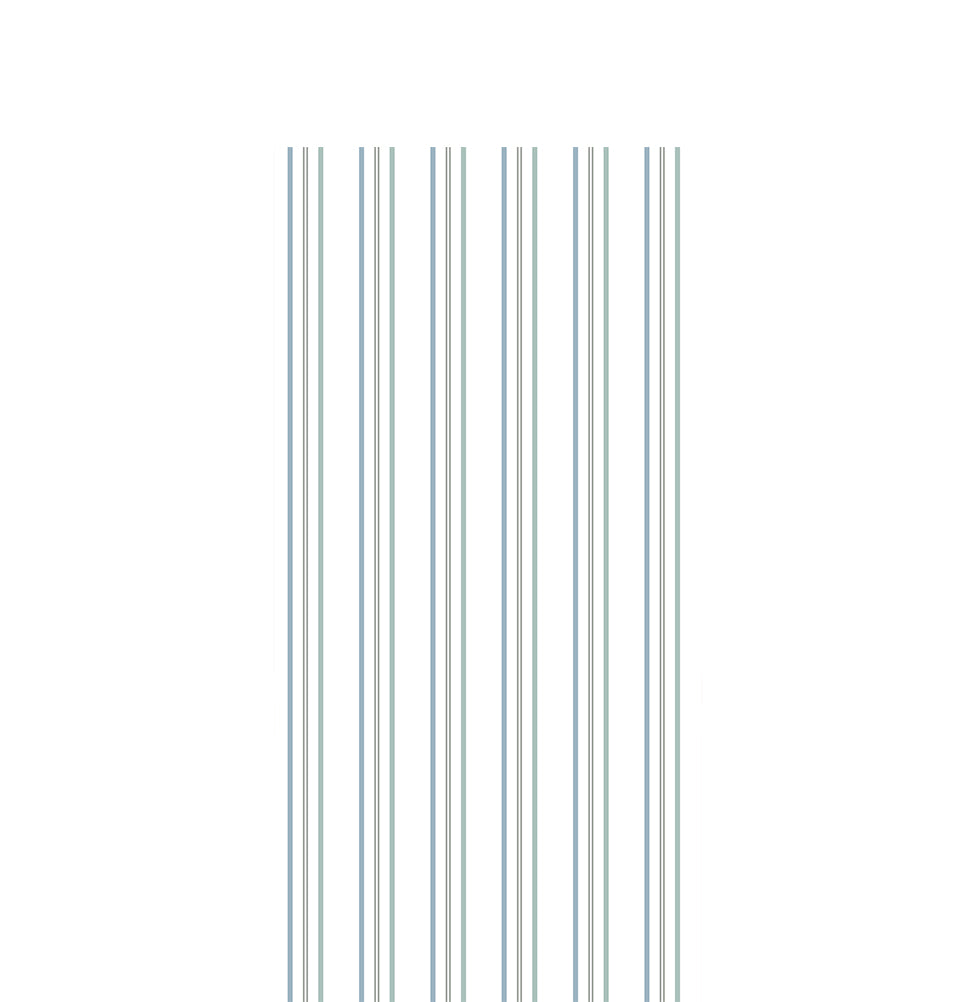 Papel de Parede Infantil Listra 3 Cores Verde