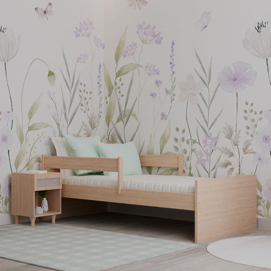 Cama Solteiro Up 2 em 1 Carvalho