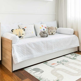 Cama Solteiro Up 2 em 1 Carvalho