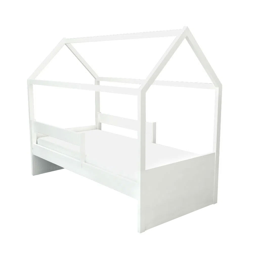 Cama com Casinha Up 2 em 1 Branco