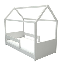 Cama com Casinha Up 2 em 1 Cinza Harbor
