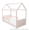 Cama com Casinha Up 2 em 1 Rosa Claro