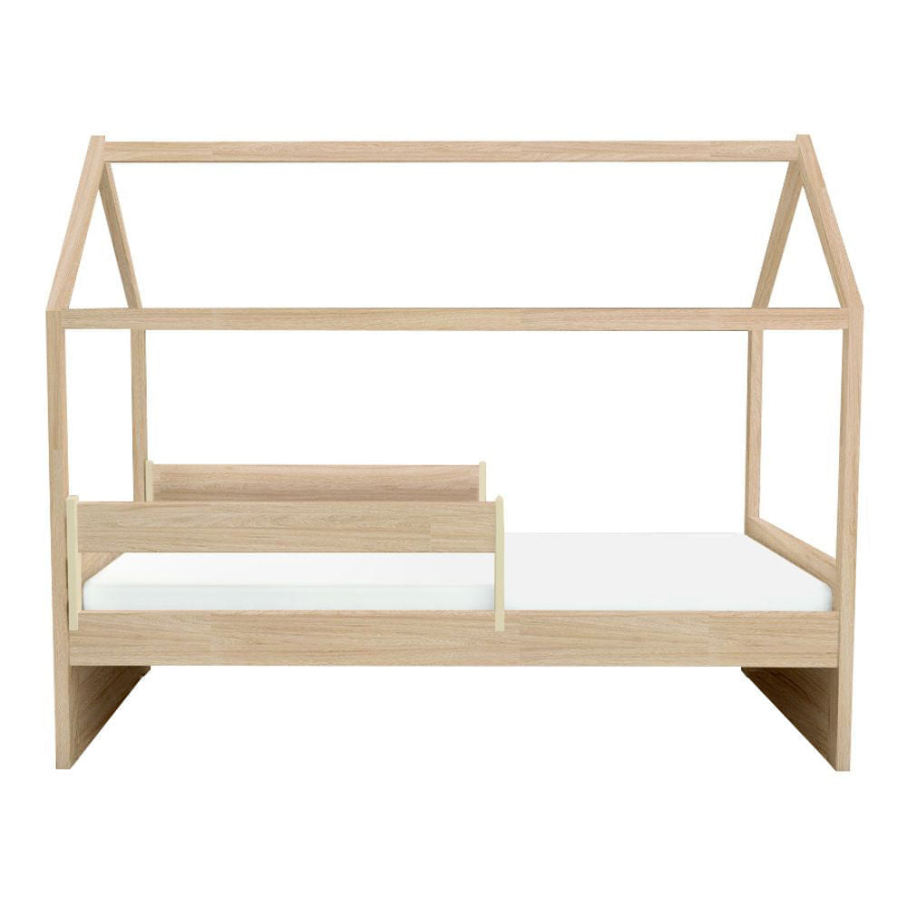 Cama com Casinha Up 2 em 1 Carvalho