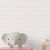 Papel de Parede Infantil Onda Invertido Rosa Claro