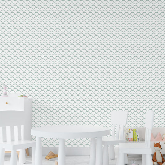 Papel de Parede Infantil Onda Invertido Malva