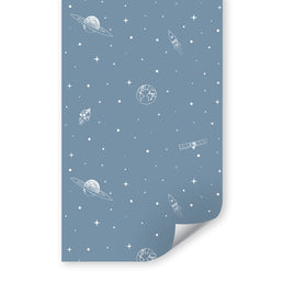 old-Papel de Parede Espaço Azul Clássico