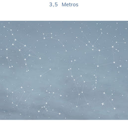 Papel de Parede Infantil Constelações Azul Clássico - Mural