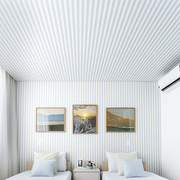 Papel de Parede Listra Grossa Azul Claro