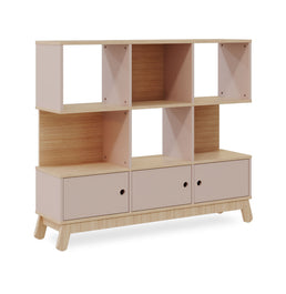 Estante Papaya Rosa Old e Carvalho