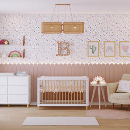 Papel de Parede Infantil Granilite Rosa