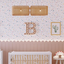 Papel de Parede Infantil Granilite Rosa