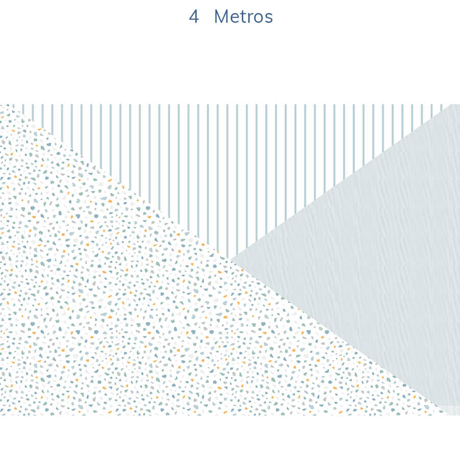 Papel de Parede Infantil Geométrico Granilite Azul Claro - Mural