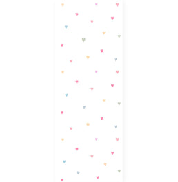 Papel de Parede Infantil Coração Aquarela Color