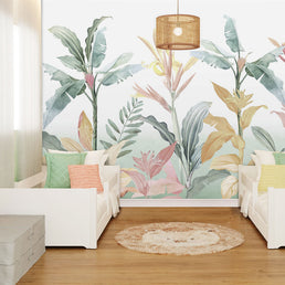 Papel de Parede Infantil Folhas Candy - Mural