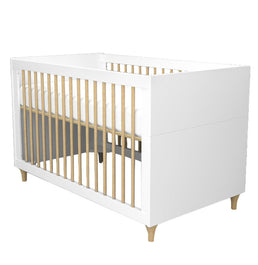 Berço Haus Branco com Carvalho