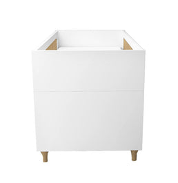 Berço Haus Branco com Carvalho