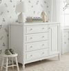 Cômoda de Bebê La Vie Branco Fosco 4 Gavetas e Porta