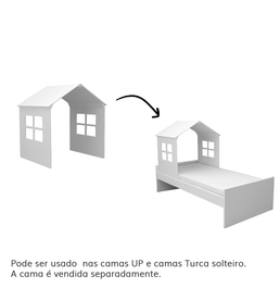 Casinha com Janela para Cama UP Branco