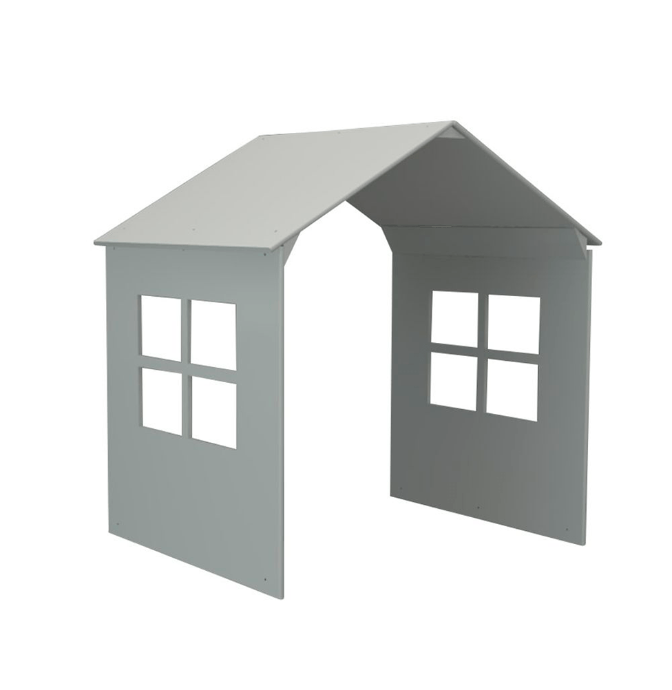 Casinha com Janela para Cama UP Cinza Harbor