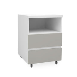 Mesa de Apoio Up 2 Gavetas Cinza Harbor