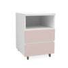 Mesa de Apoio Up 2 Gavetas Rosa Claro
