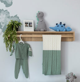 Prateleira de Livro Up 90cm Carvalho e Branco