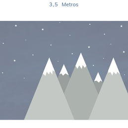 Papel de Parede Infantil Montanha Enrico e Sthefany Cinza - Mural