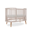 Berço Oval Slim 4 em 1 Rosa Old com Pé Madeira