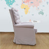 Poltrona de Amamentação Luna Giro Balanço e Puff - Cinza