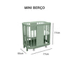 Berço Raika 3 em 1 - Verde Jardim