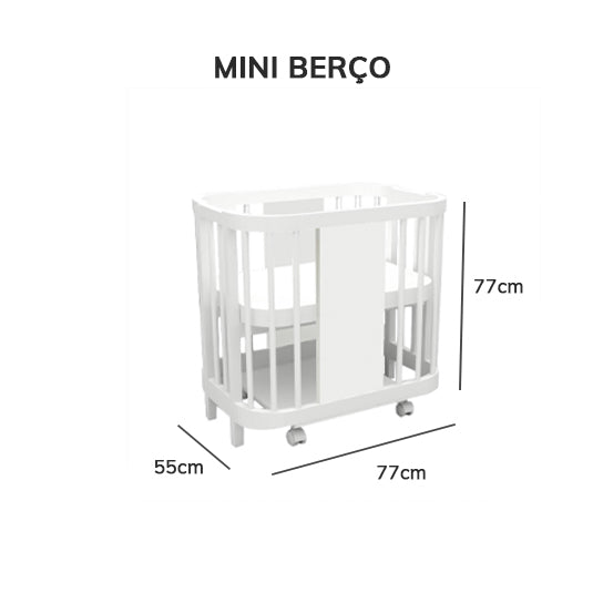 Berço Raika 3 em 1 - Branco