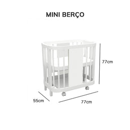 Berço Raika 3 em 1 - Branco