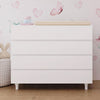 Cômoda de Bebê Haus Nature 4 Gavetas Branca 110cm