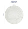Tapete Dream Redondo Off White - 1,60m