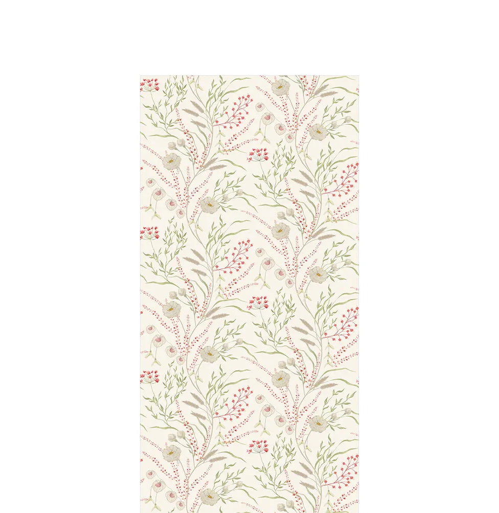 Papel de Parede Infantil Floral Secrets - Rosa