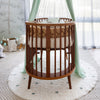 Berço Oval Slim 4 em 1 Madeira