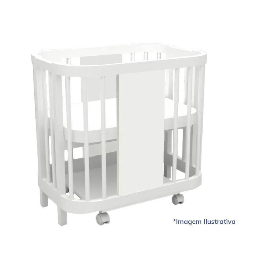  Kit de Transformação para Mini Berço Raika Branco Old