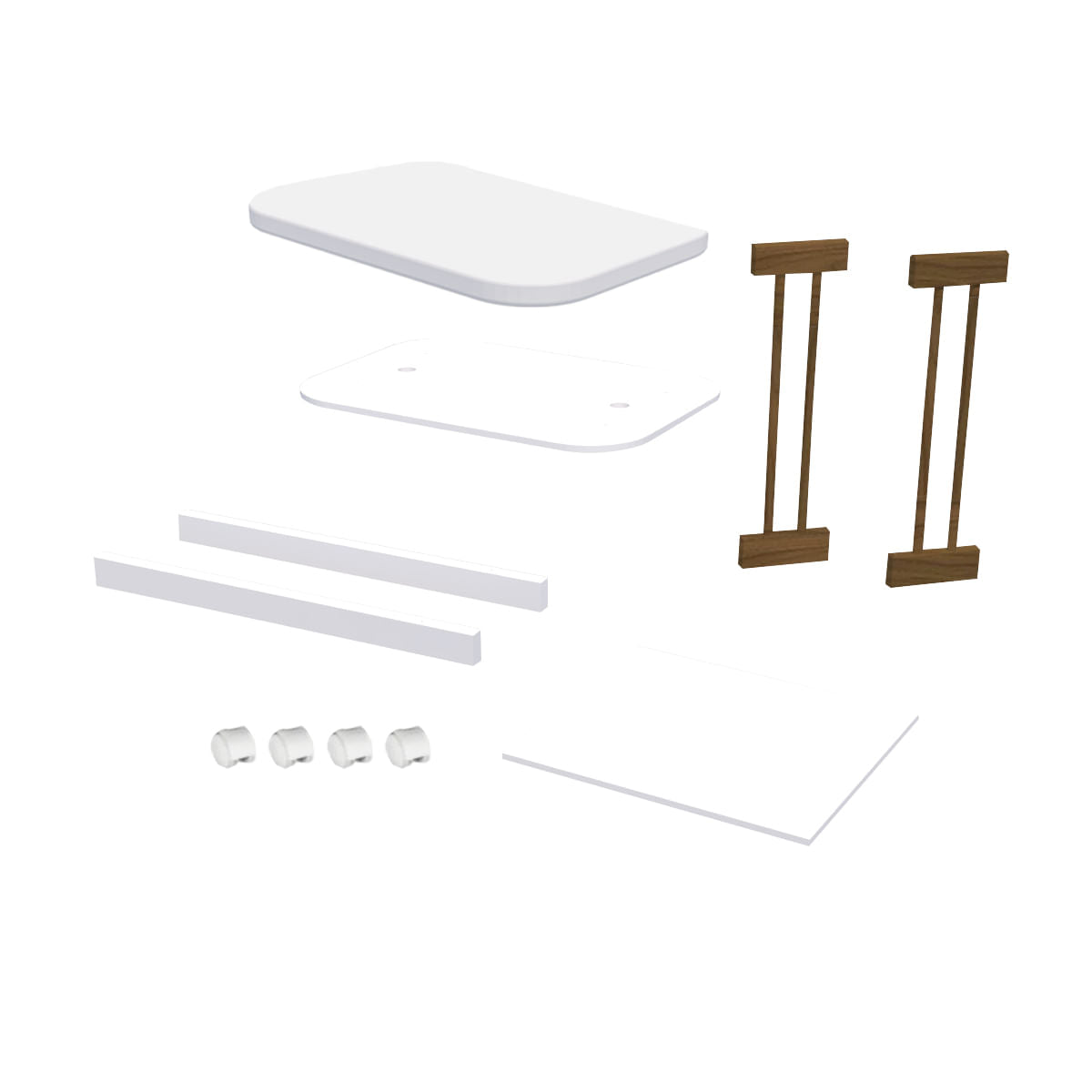 Kit de Transformação para Mini Berço Raika Jequitibá Old