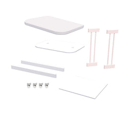 Kit de Transformação para Mini Berço Raika Rosa Claro Old