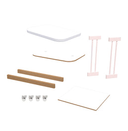 Kit de Transformação Para Mini Berço Raika - Rosa Claro