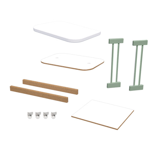 Kit de Transformação Para Mini Berço Raika - Verde Jardim