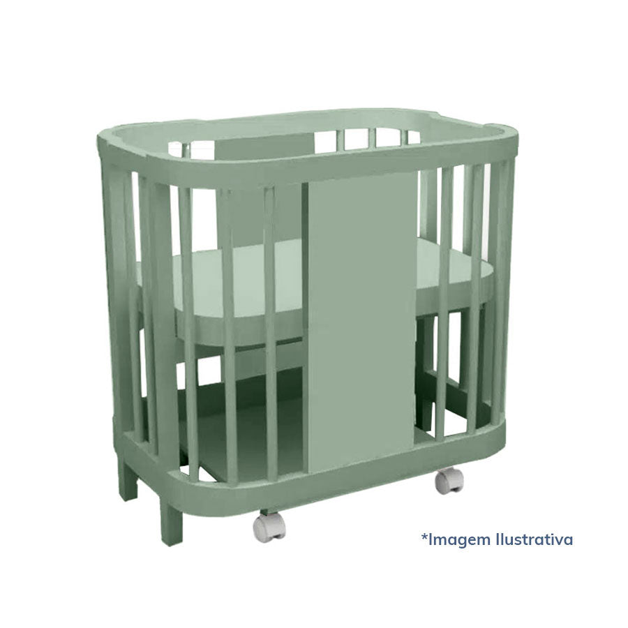 Kit de Transformação Para Mini Berço Raika - Verde Jardim