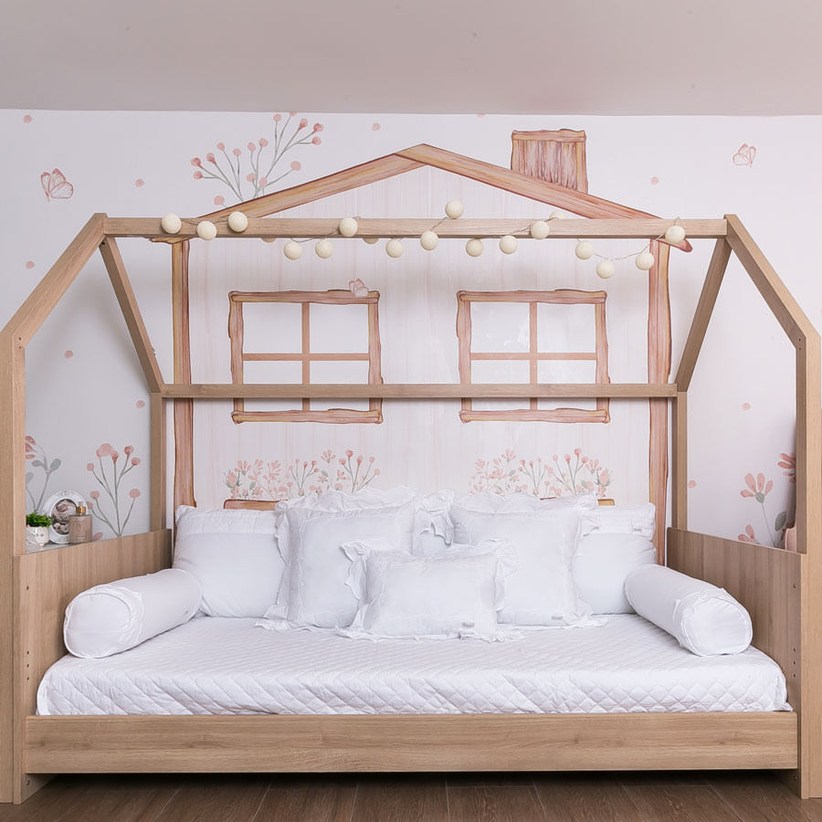 Kit Cama Garden Branco - 6 Peças