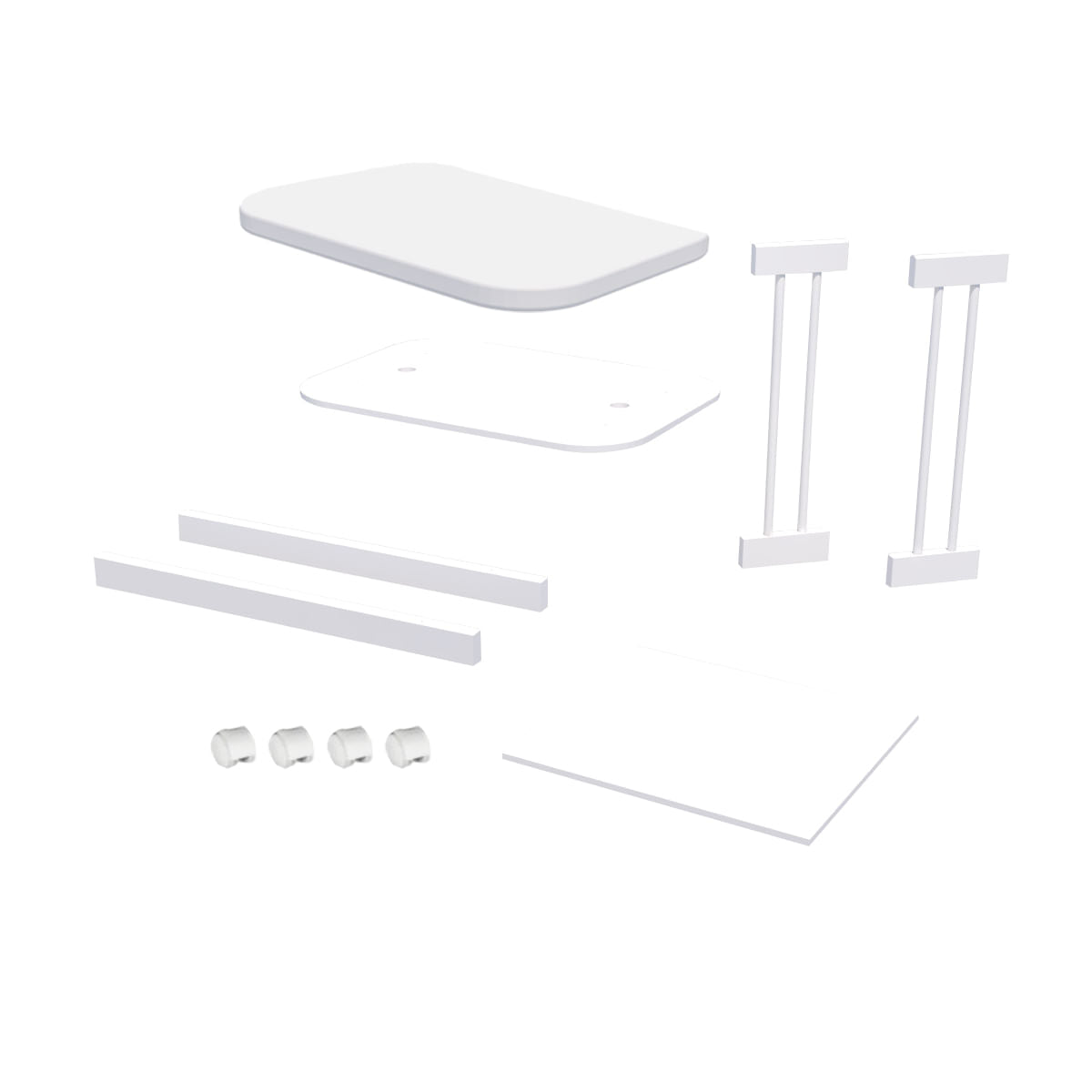  Kit de Transformação para Mini Berço Raika Branco Old