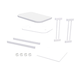  Kit de Transformação para Mini Berço Raika Branco Old