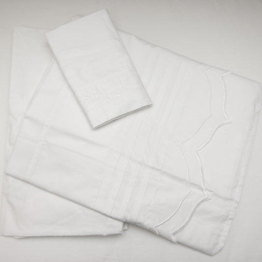 Jogo de Lençol para Berço Garden Branco - 3 Peças