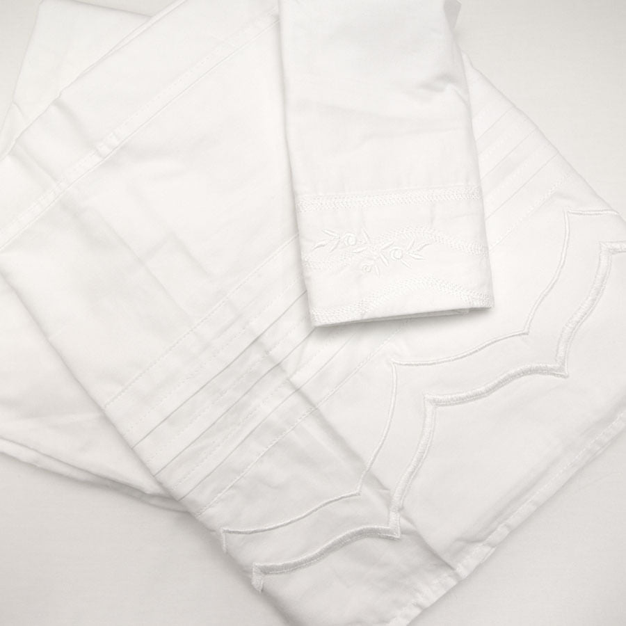 Jogo de Lençol para Berço Garden Branco - 3 Peças