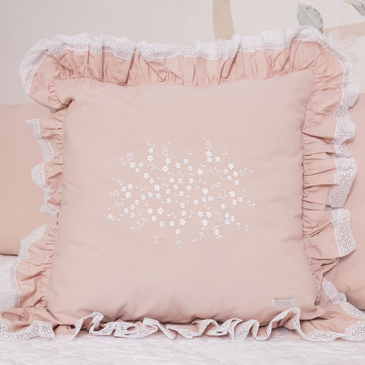 Almofada Quadrada Tressê Rose