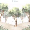 Papel de Parede Infantil Selva Árvores - Mural