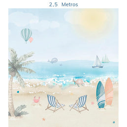 Papel de Parede Infantil Praias - Mural